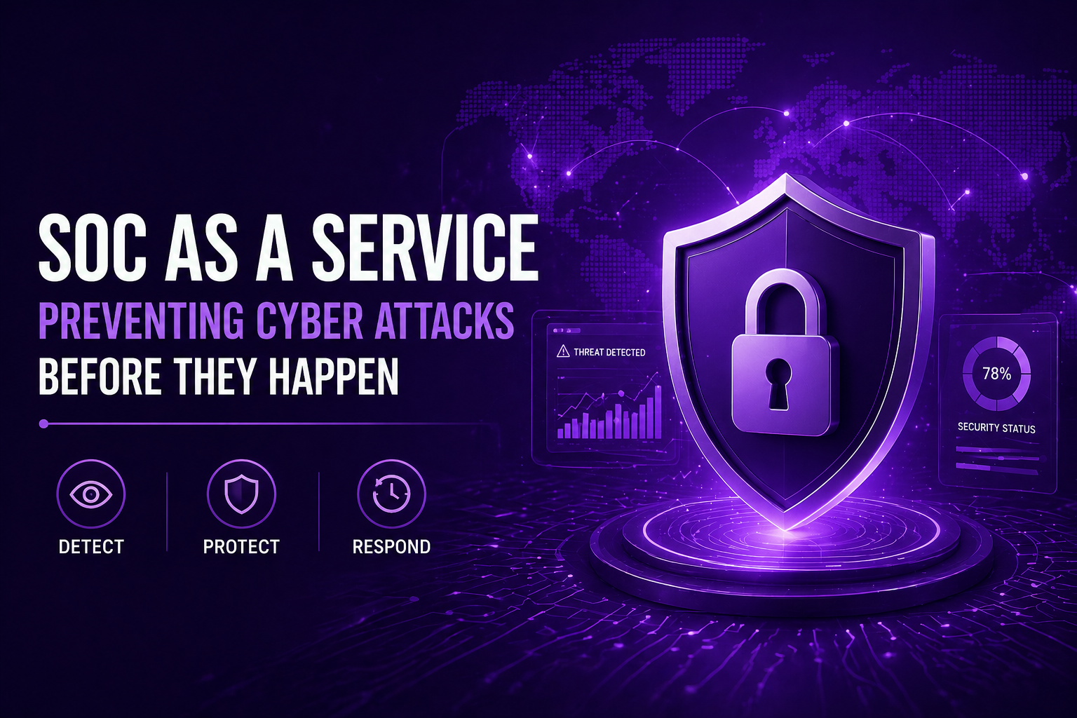SOC as a service shield with lock